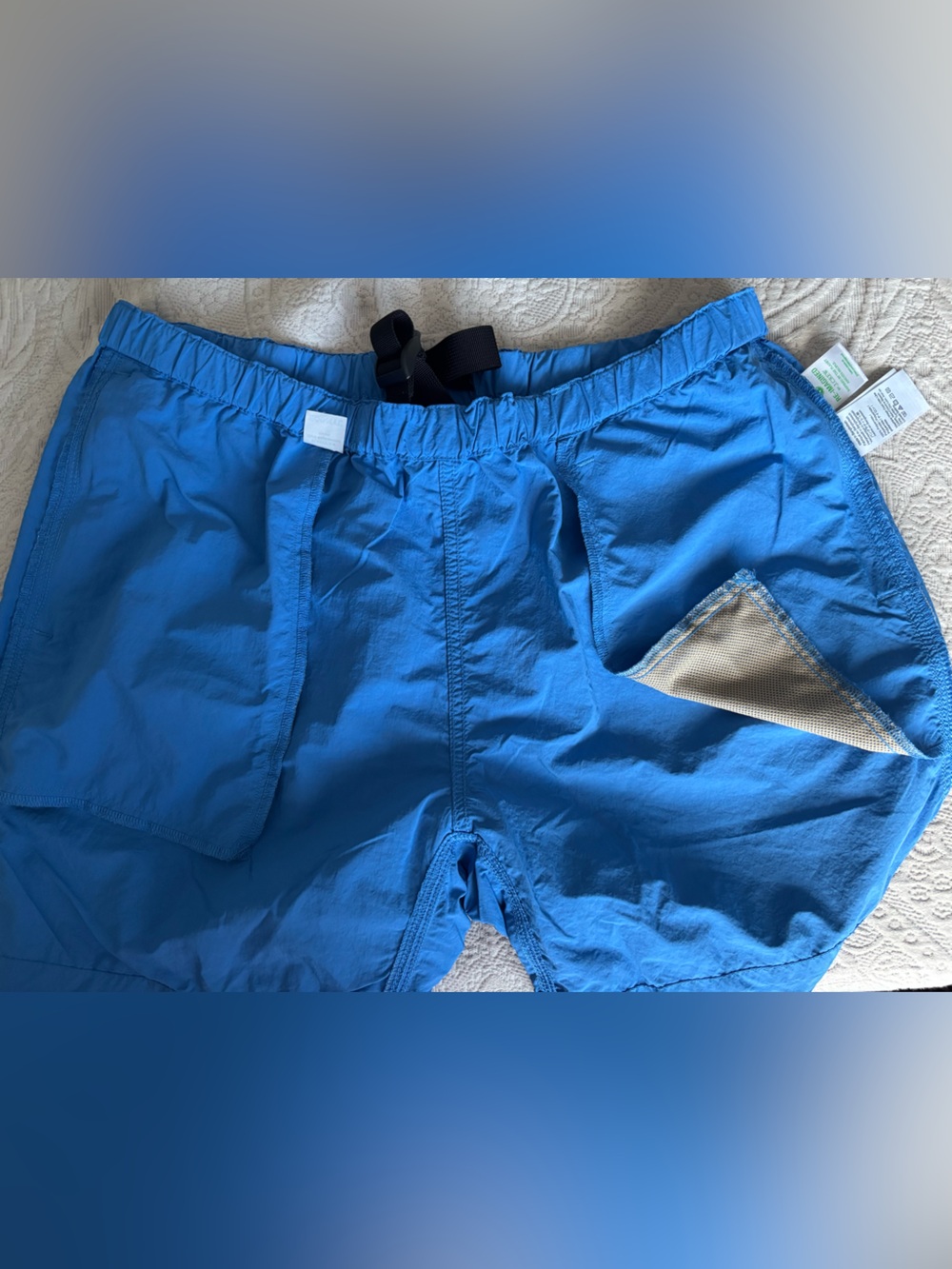 J. Crew 6” Hiking Shorts - Blue with Black Belt - Picture 5 of 5